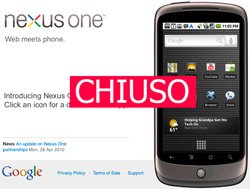 Il Nexus One store chiuderà i battenti