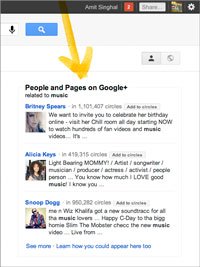 Social search di Google