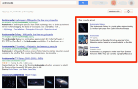 Ricerca di andromeda col nuovo Google