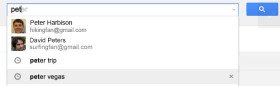 Autocoompletamento ricerca su Gmail