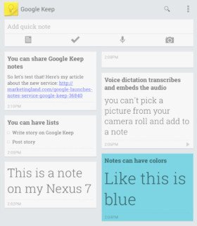 Appunti con Google Keep