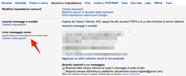 Inviare messaggi con altri indirizzi email su Gmail